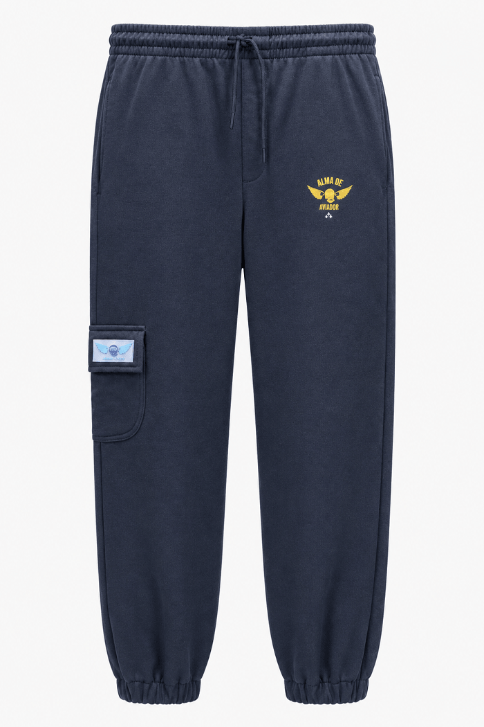 pantalón cargo vector negro