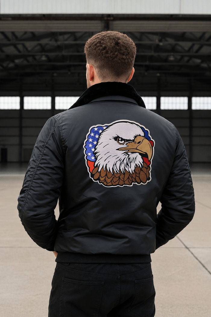 Aguila calva bandera EEUU