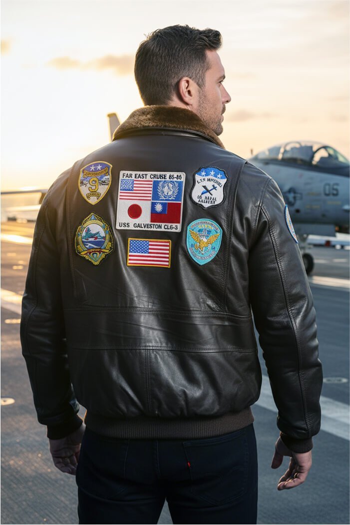 Chaqueta G1 Héroe de Película Café Combo