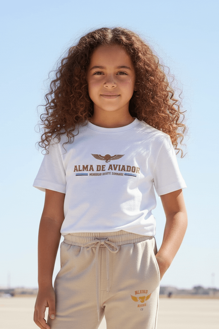 Camiseta Niño Blanca Aviator Soul
