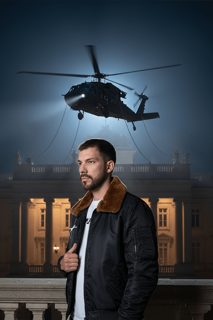 M2 Chaqueta Black Hawk Negra