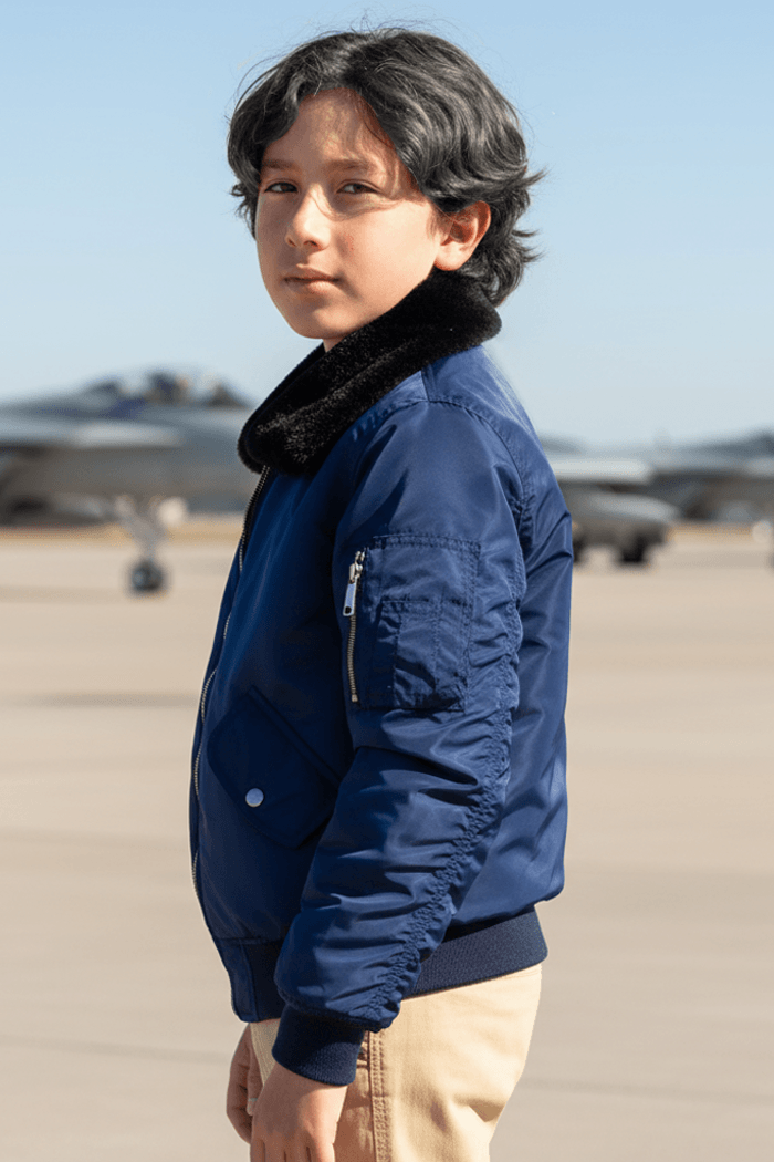 M2 Basic Niño cuello Ovejo Niño Azul