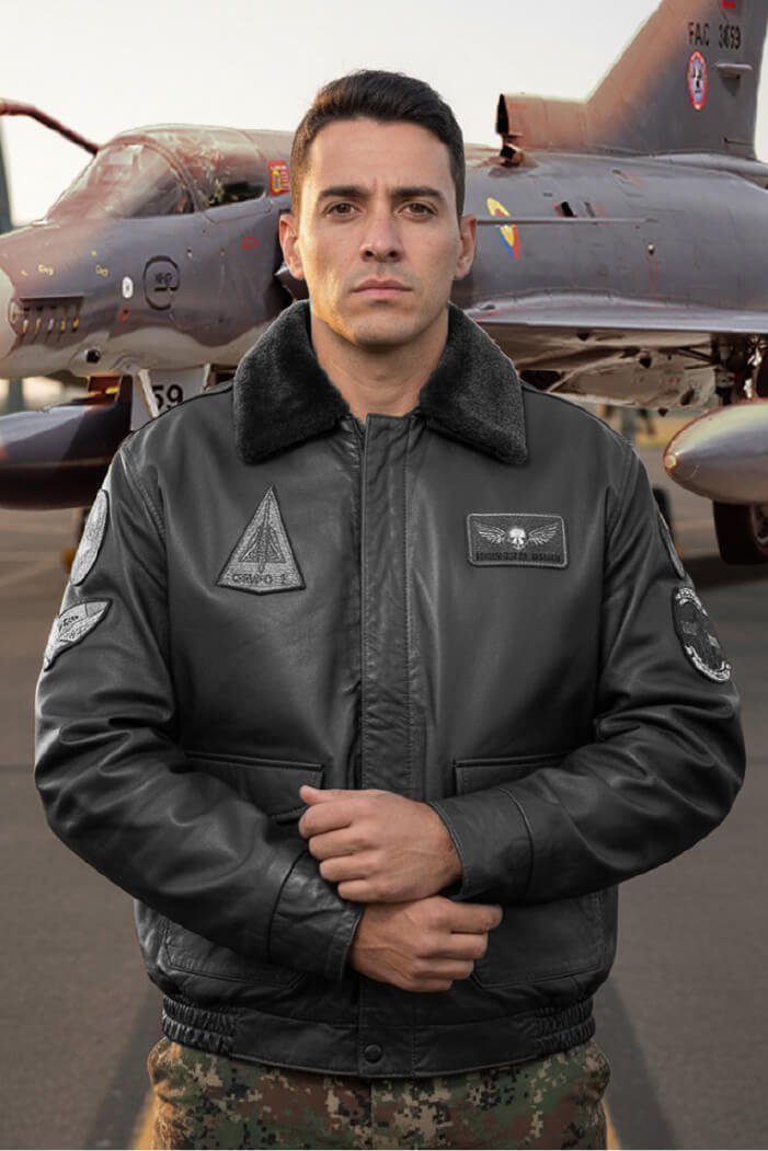 g1 chaqueta negra combo poder aereo negra
